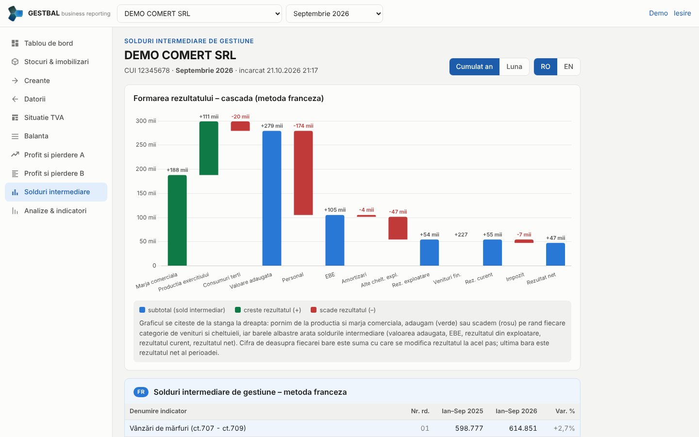 Solduri intermediare de gestiune